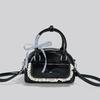 JIAERDI Süße Niedliche Rosa Umhängetasche Damen Harajuku Spitze Schleife Schicker Griff Boston Umhängetaschen Damen Retro Bowlingtasche Y2k