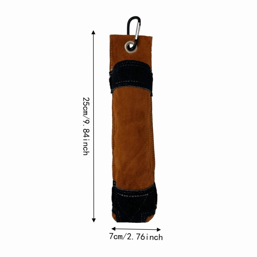 Cowhide Full Leather Electric Arc Welding Rod Bag Equipment Maintenance