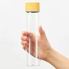Gowell TWs My Bottle Clear Bottle Slim Long X 213 Stylish Wood Grain White 340ml 50 (mm) TS-1612-044