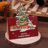Holiday Souvenirs 10 Pcs 3D Christmas Greeting Card Cute Tree Santa Snowman Claus Cards Wreath Design for Festive Messages Wishes