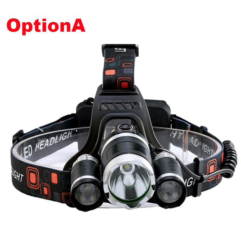 ZK20 LED Headlamp High Lumens 4 Modes 18650 Rechargeable Battery Flashlight Waterproof Outdoor Lighting Camping Fishing