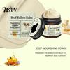 Dry Skin Moisturizer Beef Tallow Moisturizing Cream with Jojoba Oil Shea Butter Honey Lightweight Moisture Retention Non-Greasy Daily Hydration