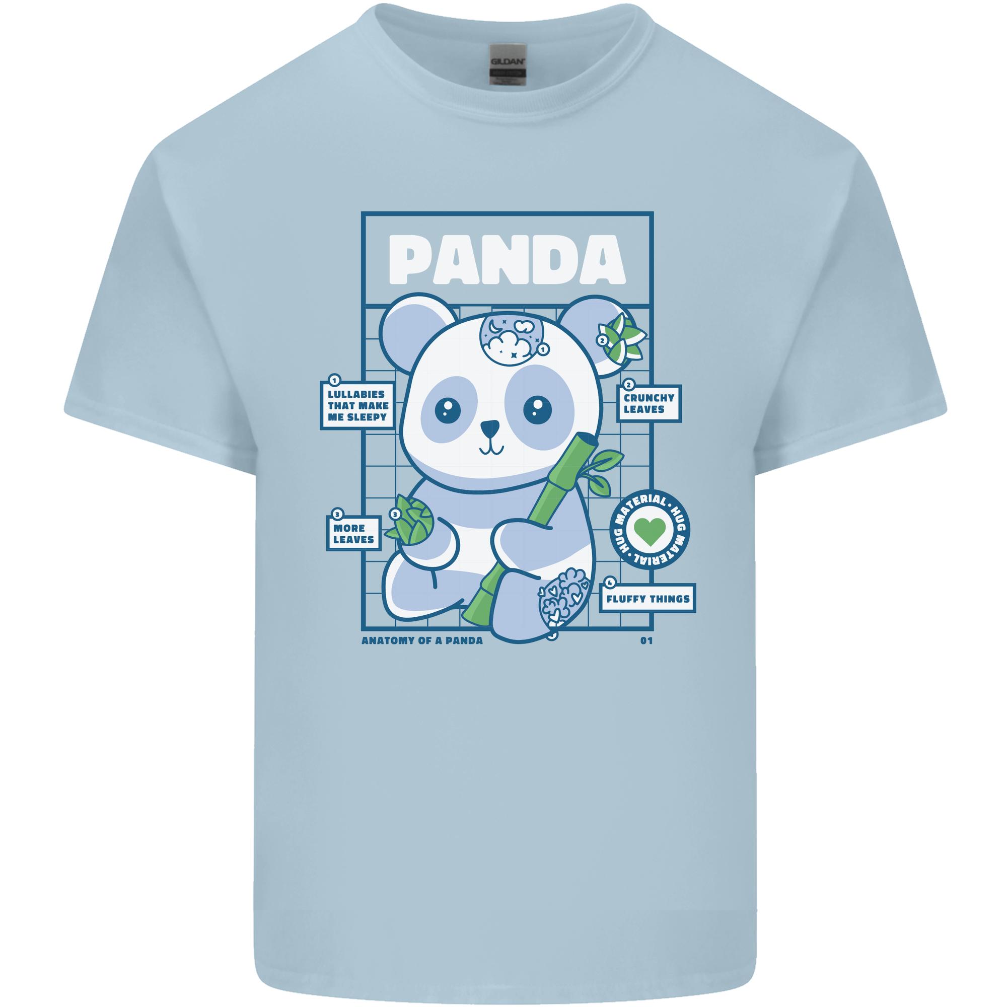 Anatomy of a Panda Bear Funny Unisexs Light Cotton TShirt S
