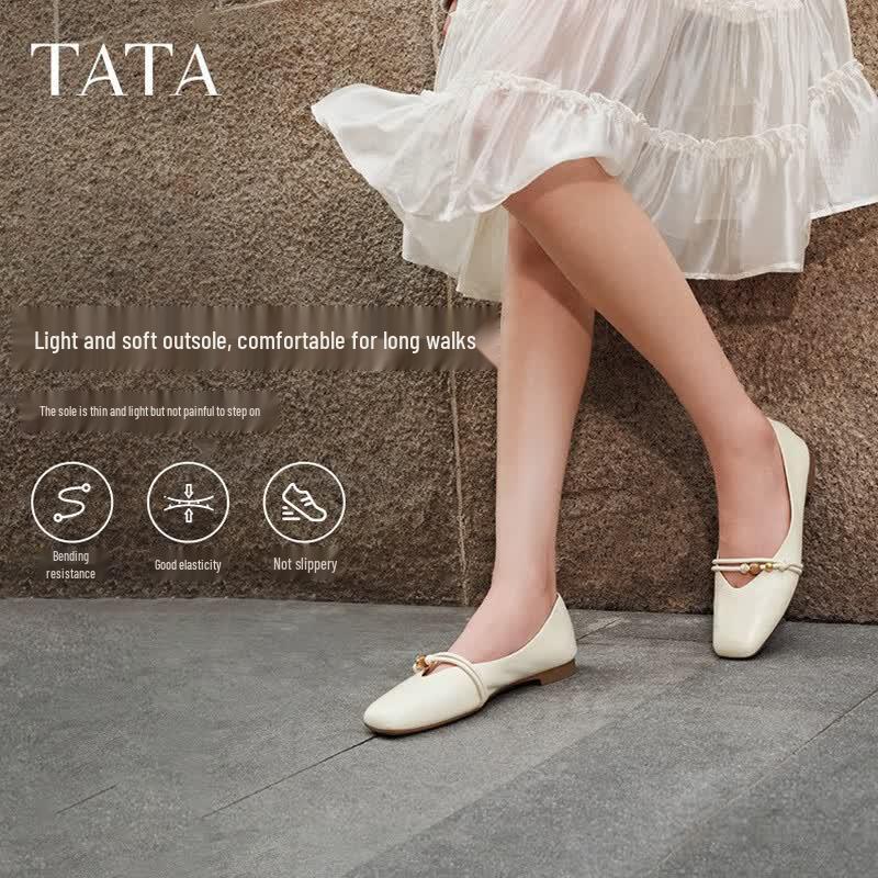TATA Women s Low Heel Casual Flats 37