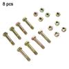 Strong Shear Bolt and Nut Kit for High Stress Applications Pack of 8 Compatible with ST524 ST624 ST724 Machinery Models