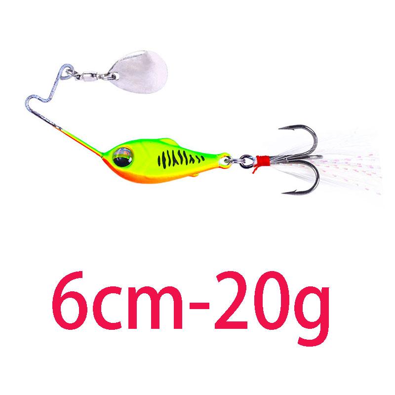 4g 8g 10g 15g 20g Fishing Lures Wobble Rotating Metal Vib Vibration Bait Fishing  Artificial Hard Baits Spinner Spoon Lure Pesca
