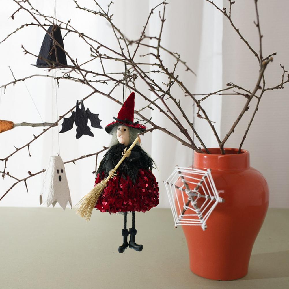 Halloween Corner Decoration Halloween Desk Decor Spooky Halloween Witch Hanging Decoration for Garden Yard Haunted House