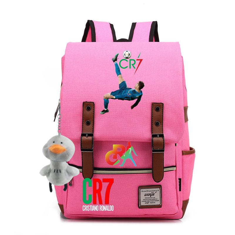 Modischer Anime CR7 Teenager Schüler Schultasche Herren und Damen Freizeit Rucksack