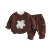 Kids Casual Long-Sleeve Set, Comfortable Daily Wear Outfits