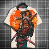 Samurai Katana Tattoo Girl 3D Print T-Shirts Men Women Short Sleeve T Shirt Harajuku Top Street Tees Men's Clothing