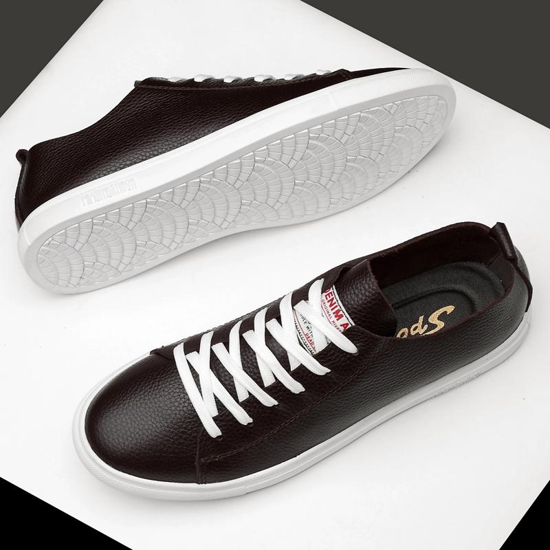 Fashion 2024 Classic Brand Men's Genuine Leather Casual Shoes Fashionable Brown Lace Up Men's Business Shoes Commuting Driving Shoes