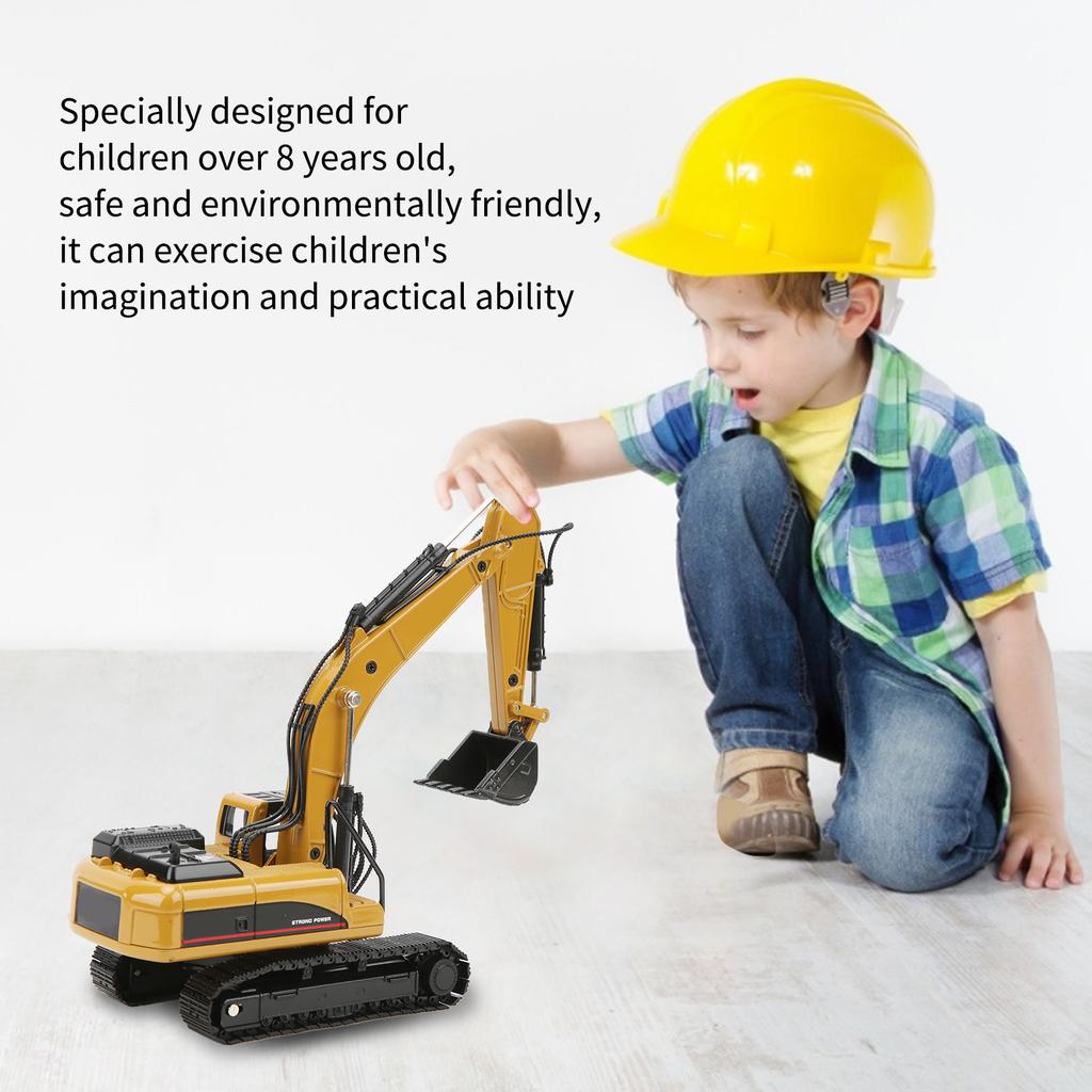 1/50 Scale Engineering Excavator Model Alloy Construction Vehicle Static Model Toy for Boys and Girls