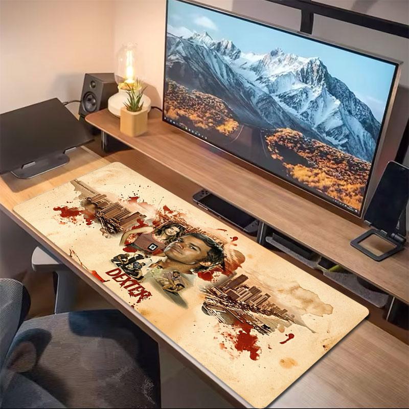 Blood Mystery Large Size Mouse Pad Large Gaming Table Cushion Nonslip Laptop Tablet Big Mousepad Xxl Mat Mini Pc Playmat With Lock Edge