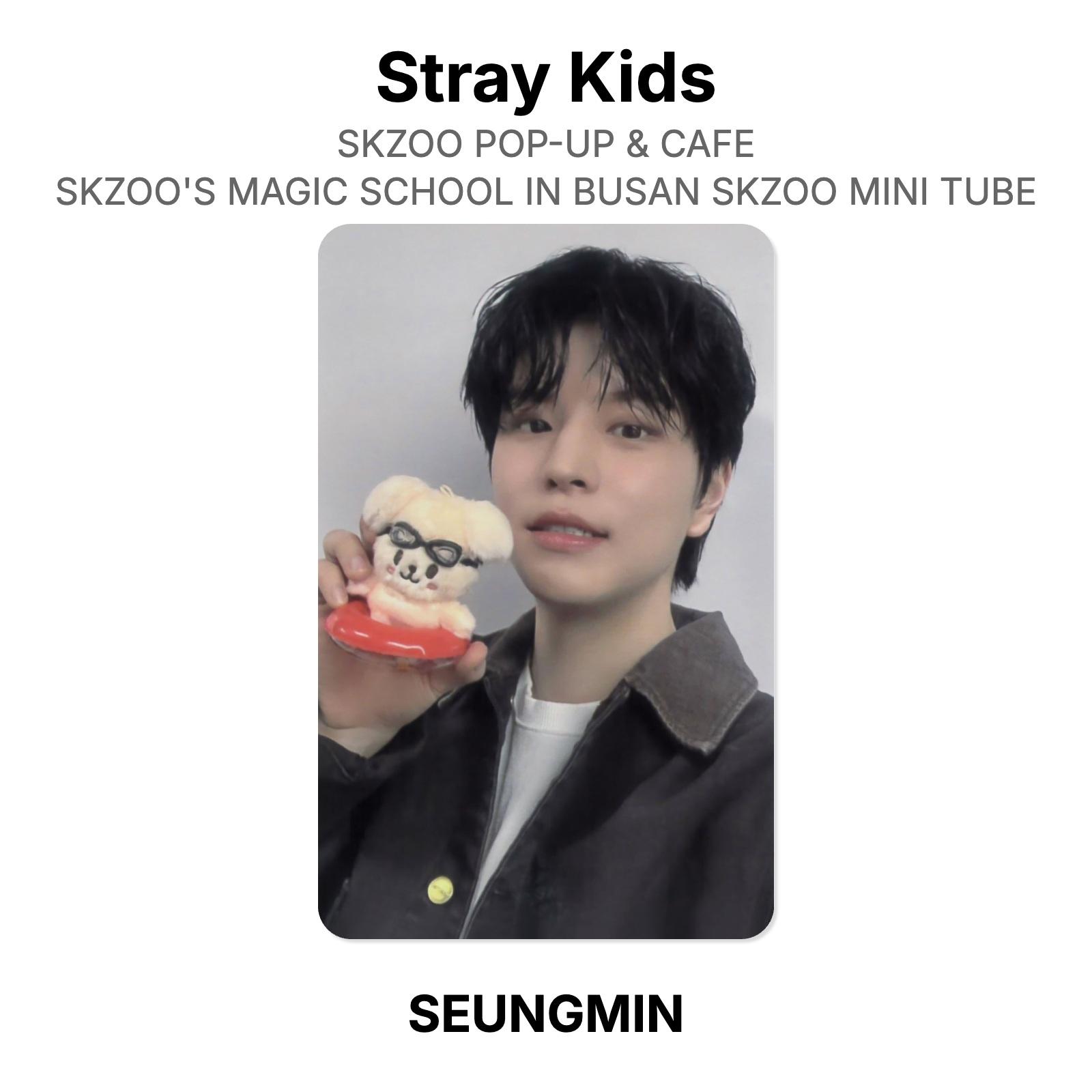 Stray Kids SKZOO POP-UP & CAFE SKZOO S MAGIC SCHOOL В ПУСАНЕ SKZOO МИНИ-ТЮБ Официальная фотокарточка SEUNGMIN