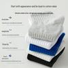 Men's Summer Pure Cotton Anti-Odor Short Socks - White Sports Mid-Calf Style