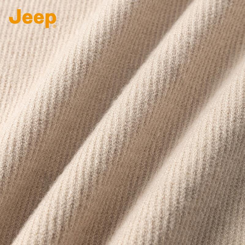 JEEP Men's 2025 Fall/Winter Warm Semi-High Neck Knit Sweater