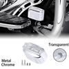 Chrome Aluminum Rear Brake Master Cylinder Cover For Harley 2000-2017 Heritage Softail Fatboy FLSTF