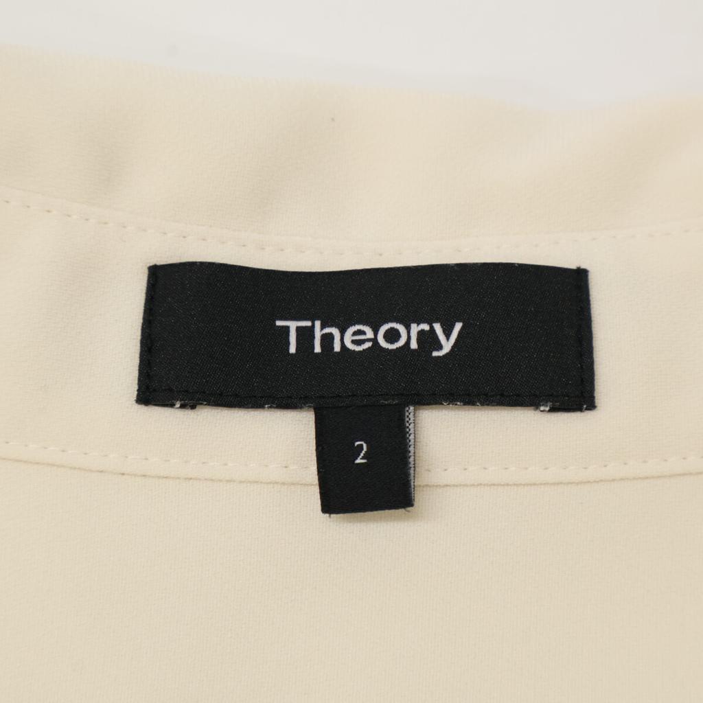 Theory White CLASSIC CREPE SL SHIRTDRES Shirt Dress dress 2 whiteUsed