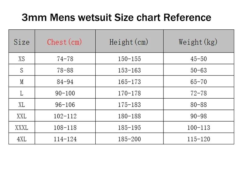 4xl 3xl Traje de Buceo para Hombre de una Pieza 3mm Traje Húmedo hombres Salto s Húmedo para Natación en Agua Fría Surf Traje de Baño de Invierno