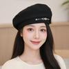 Korean Version Women'S Beret Spring And Autumn Hat Vintage Versatile Painter'S Hat, Makes The Face Look Smaller, Newsboy Cap