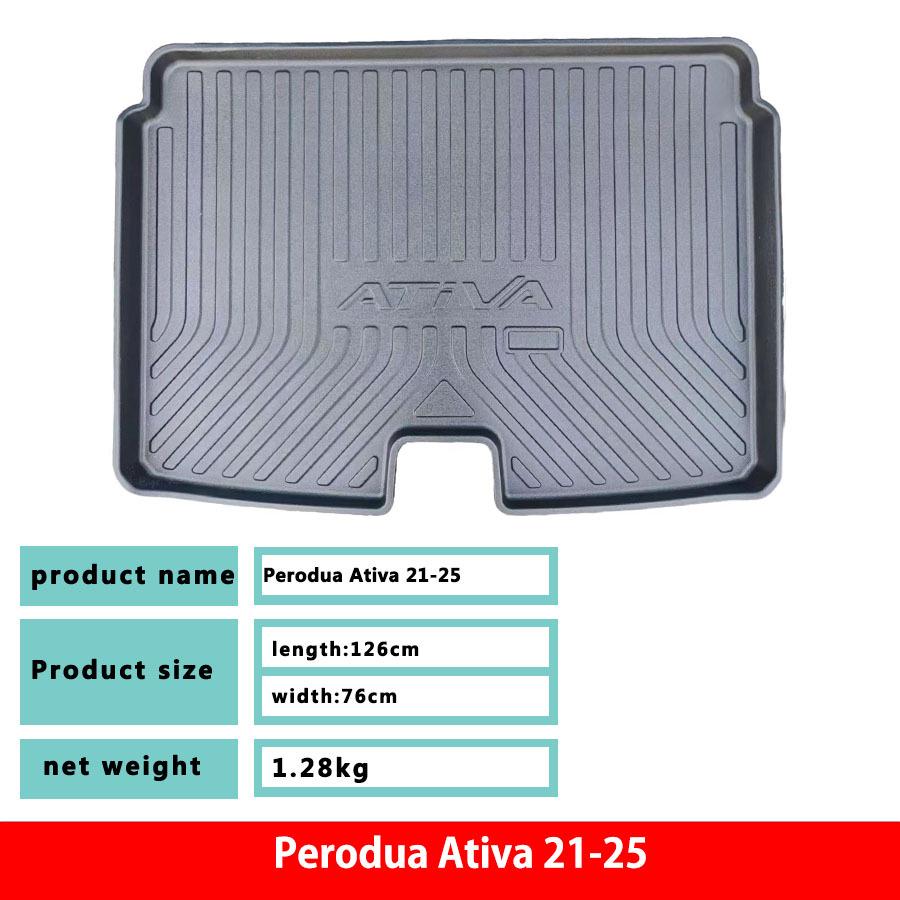 Durable Eco-friendly TPE Trunk Mat for 2021-2025 Perodua ATIVA