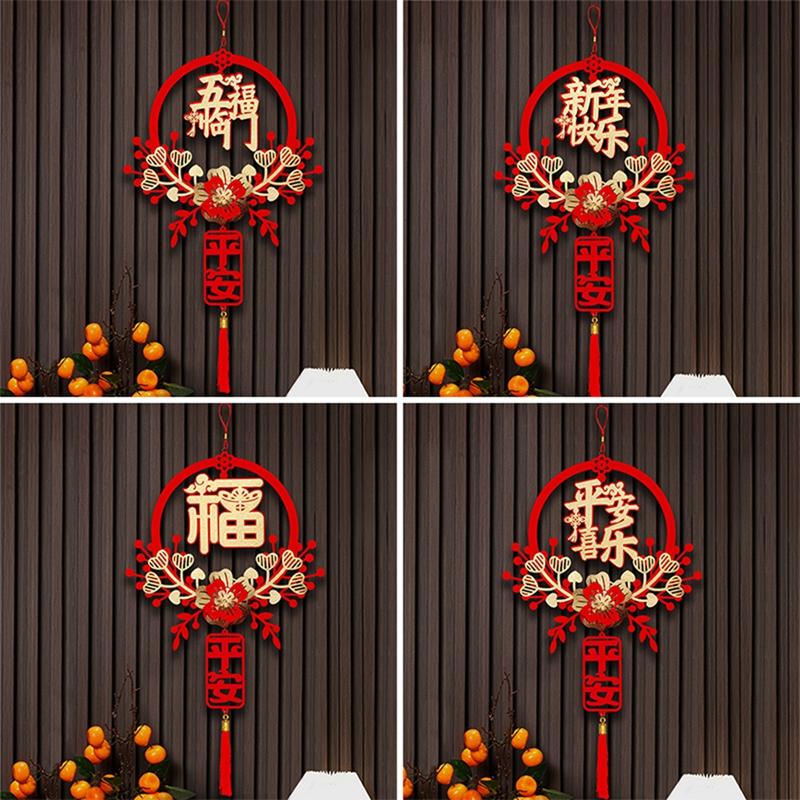 Spring Festival Hanging Knot Tassel Pendant  Horse Chinese New Year Lucky Bag Couplets Pendant Traditional Festival Decor