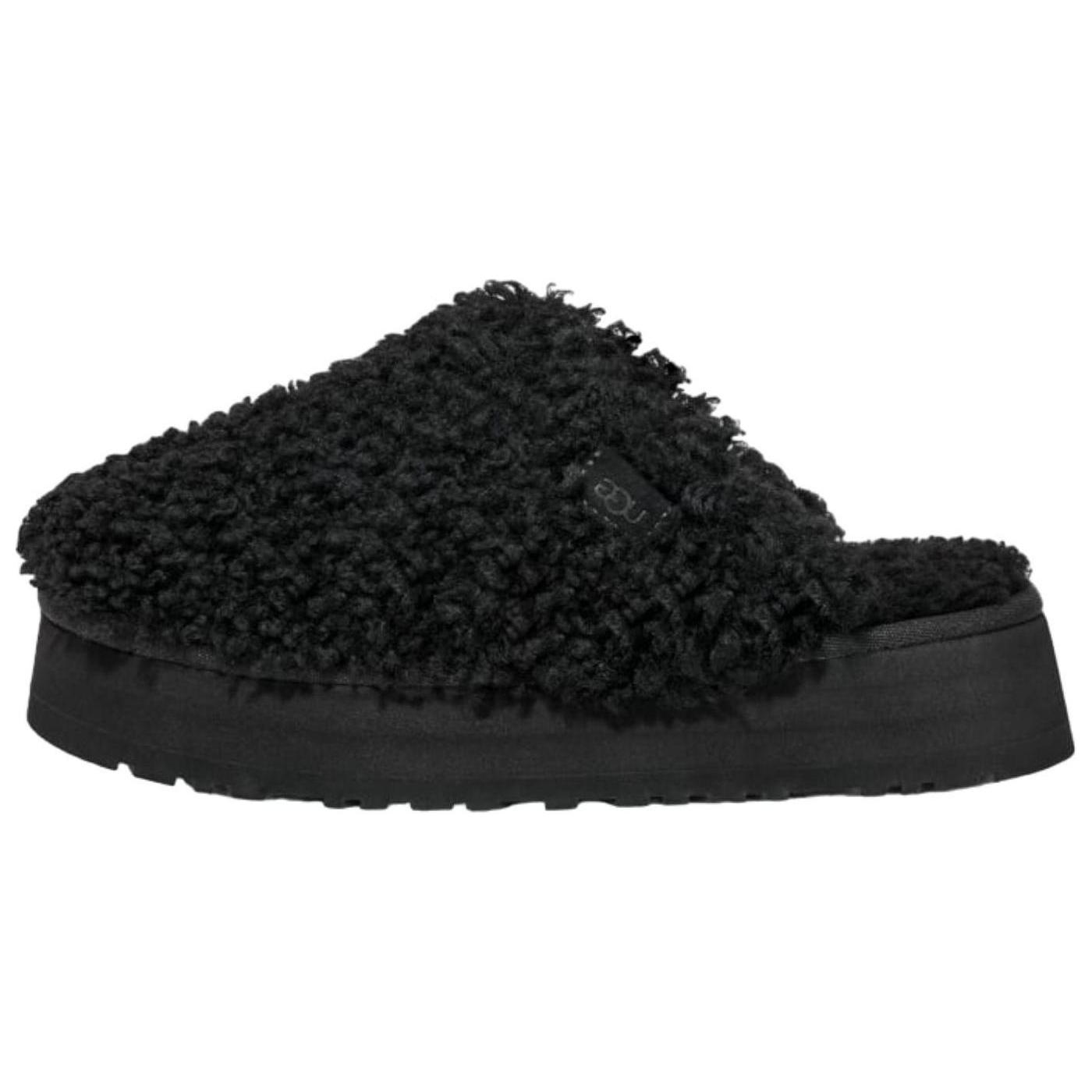 

New UGG Maxi Curly Platform Slippers Black Women s 1133171-BLK 38