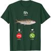 Fih T-Shirt Schuhe Fisch Lustig Falsch geschrieben Fisch Meme Fih Humor T-Shirt Lustiges Grafik-T-Shirt Lässiges Rundhals-T-Shirt