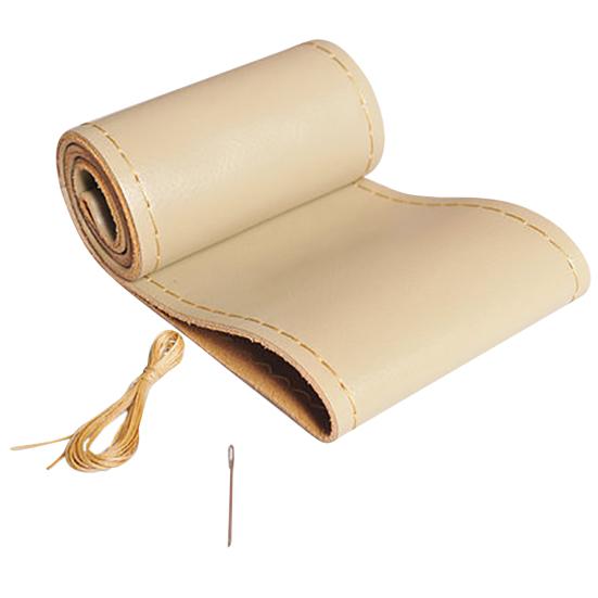 Leather Auto Steering Soft Anti-slip Wheel Cover Protect Car Sleeve