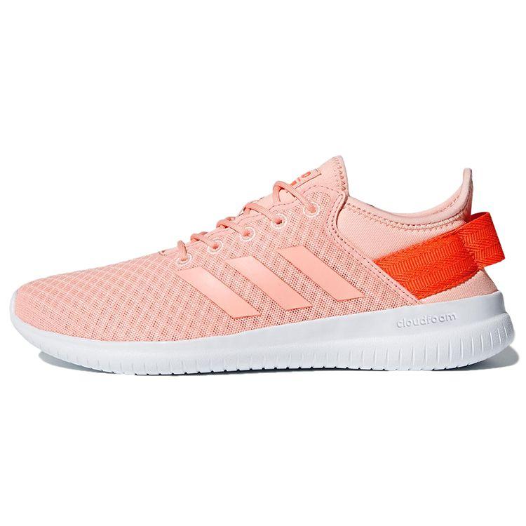 Adidas Neo Qtflex Exquisite Retro Durable Lightweight Low Top Casual Running Shoes Women sneaker Coral-Pink DA9445