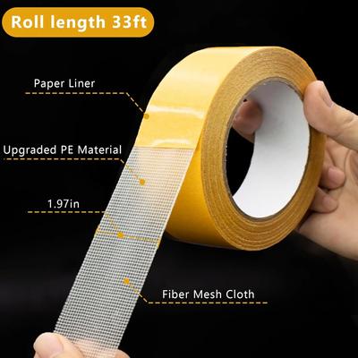 5/10M Sterke Fixatie Dubbelzijdig Tape Basis Tape Transparant Gaas Waterdicht Spoorloos Hoge Viscositeit Raster Tapijt Kleefband