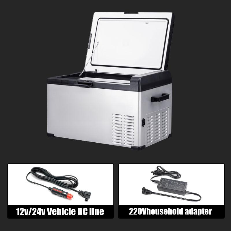 12V/24V 15L 20L 25L Car Refrigerator Cooling Compressor Car Home Dual Purpose Mini Fridge Universal Freezer