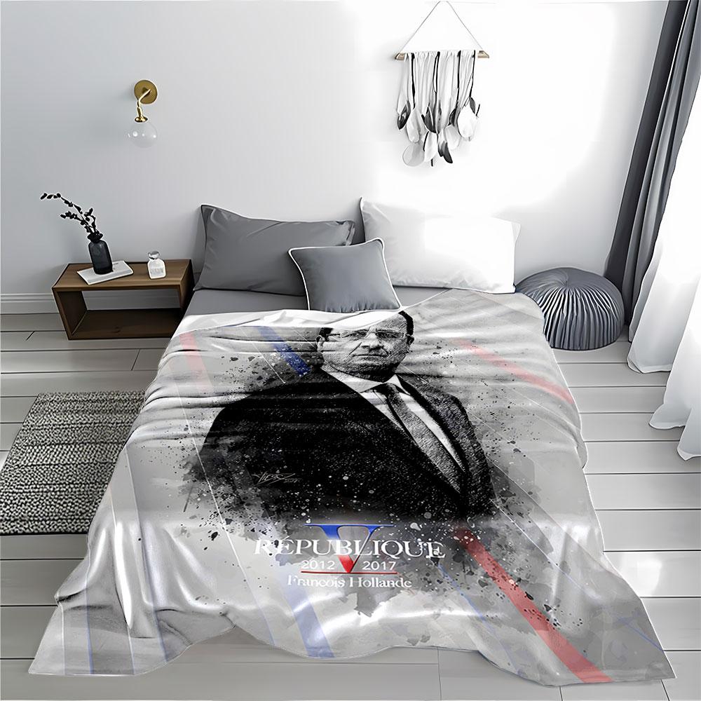 Republic France Portrait Art for All Seasons Blanket Lunch Break Throw Gift