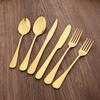 1/4Set Silver Food Portable Dinnerware Cutlery Stainless Steel Fkatware Fork Knife Spoon Dinner Set Silverware Tableware Set