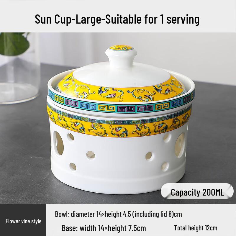 Ceramic Insulated Stew Pot with Candle Heater