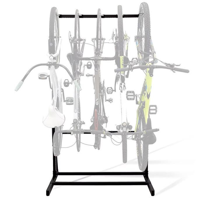 Stojan na bicykle - RI98 - Uhlíková oceľ - 5 bicyklov - Rozmery 117x91,5x205,5 cm