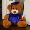 Orsacchiotto Peluche Laurea con Tocco e Logo Personalizzato