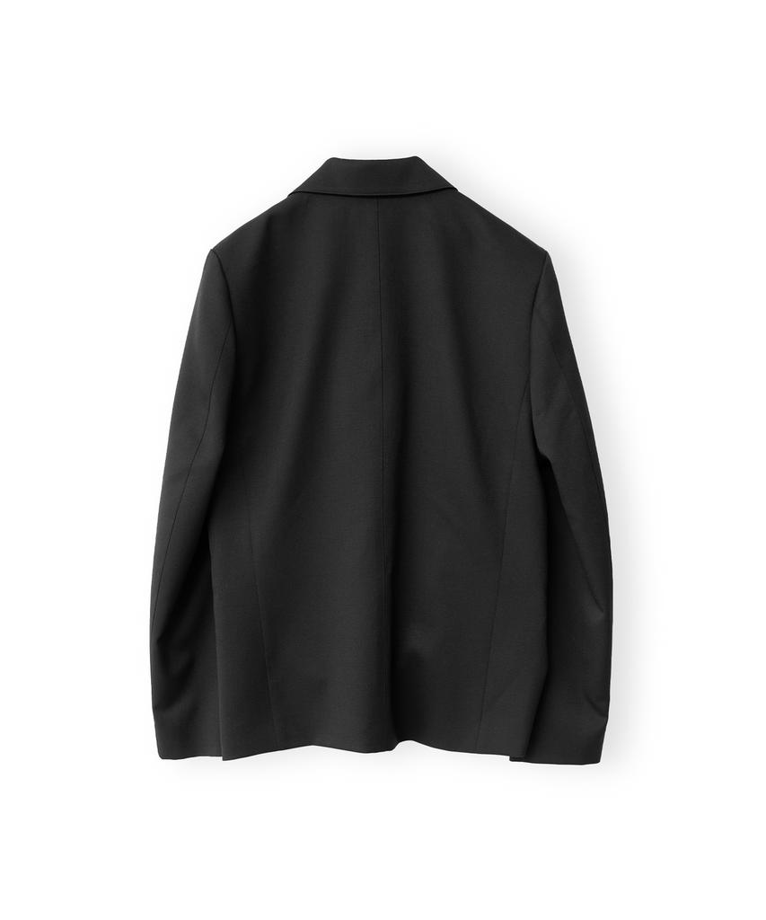 Brownyard Single-Breasted Jacket, Black