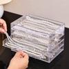 1pc Transparent necklace storage box, jewelry tray, necklace display cabinet, suitable jewelry storage drawer for women