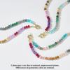 Handwoven Stone Necklace Fashion Accessory Colorful Neck Jewelry Colorful Beads Necklace for Parties and Casual Wear