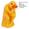 Thinking Duck Statue, Funny Duck Thinker Figurine, Little Duck Resin Sculpture for Dining Room, Office Desk Decor