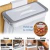 Attach-A-Trash: Cabinet Door Hanging Kitchen Garbage Rack