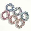 6pcs/lot Scrunchies for Hair Elastic Scrunchy Women Small Chiffon Floral Fabric Fashion Cute Daisy Garden Vocation