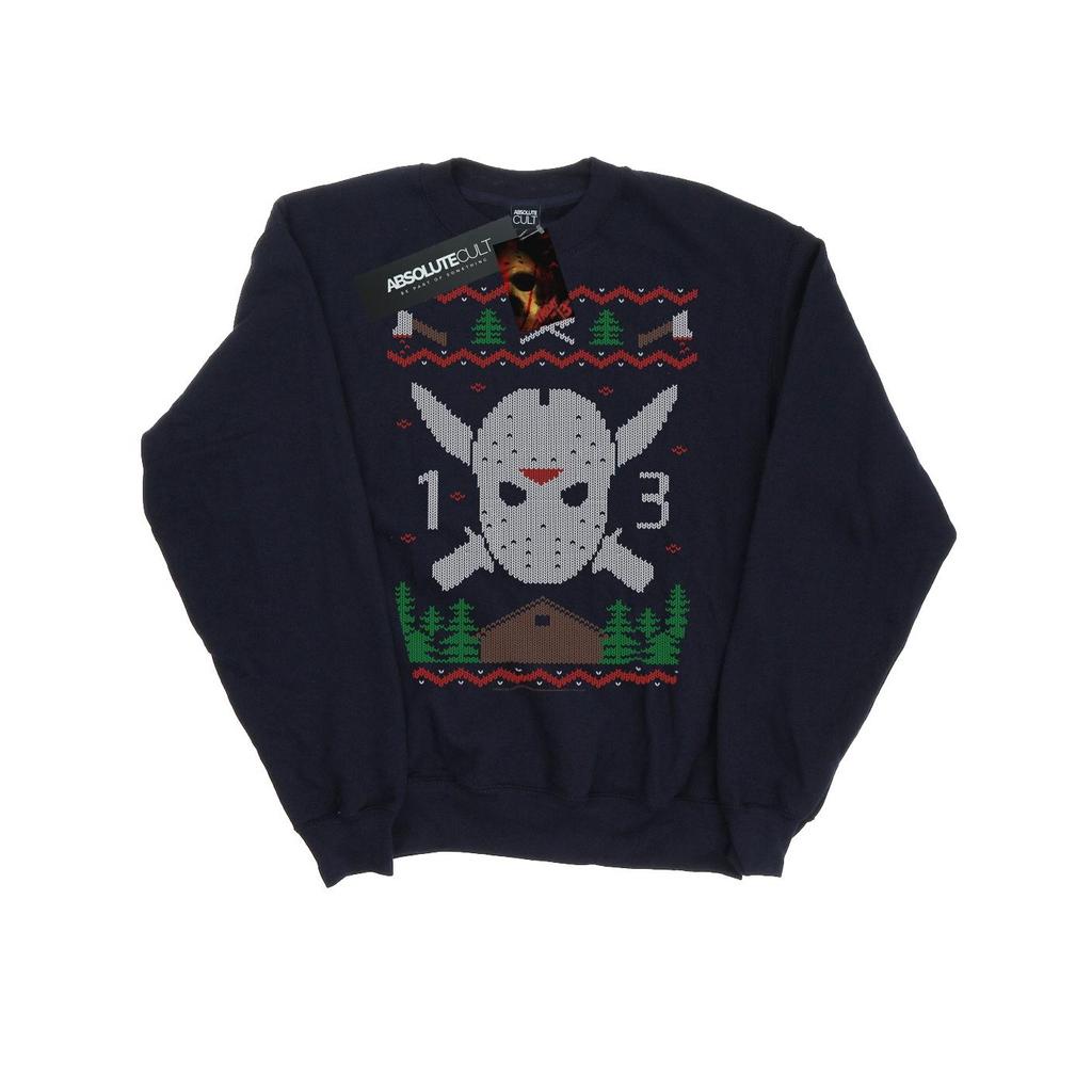 Friday 13th Mens Christmas Fair Isle Sweatshirt