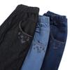 High-Waisted Straight Summer Jeans for Middle-Aged & Elderly Women - Casual Grandma Pants