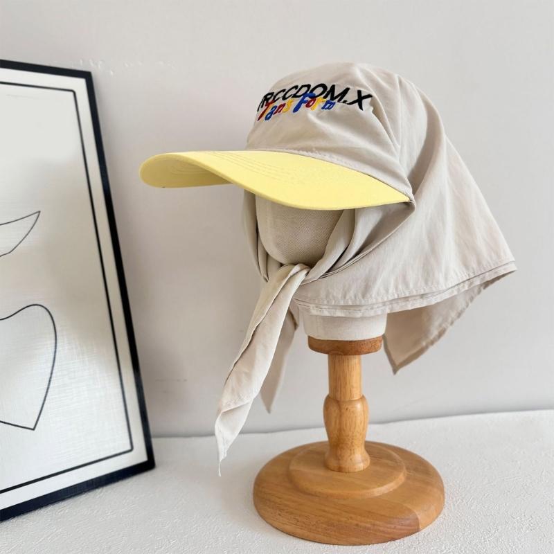 Wide Brimmed Baseball Hat Sun Hat Outdoor Hat Curved Brimmed Kerchief for Exercise Baseball Hat Headwear