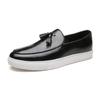 Men's European & American Fashion Slip-On Tassel Loafers - Large Size Casual Leather Shoes
