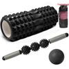 Textured 4-in-1 Yoga & Massage Foam Roller Set