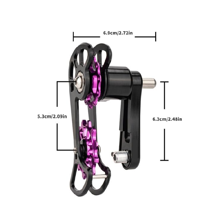 Folding Bike Chain Stabilizers Bike Chain Tensioner Guide Roller Cycling Bicycles Chain Guide Pulley Single Speed Adjuster