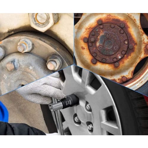 YWHWLX Nut Puller Socket Set, 5 Pieces, 17mm, 19mm, 21mm, and 22mm, Nut Twister and Nut Extractor for Stripped and Stripped Bolts, Wheel Lock Nut Remo